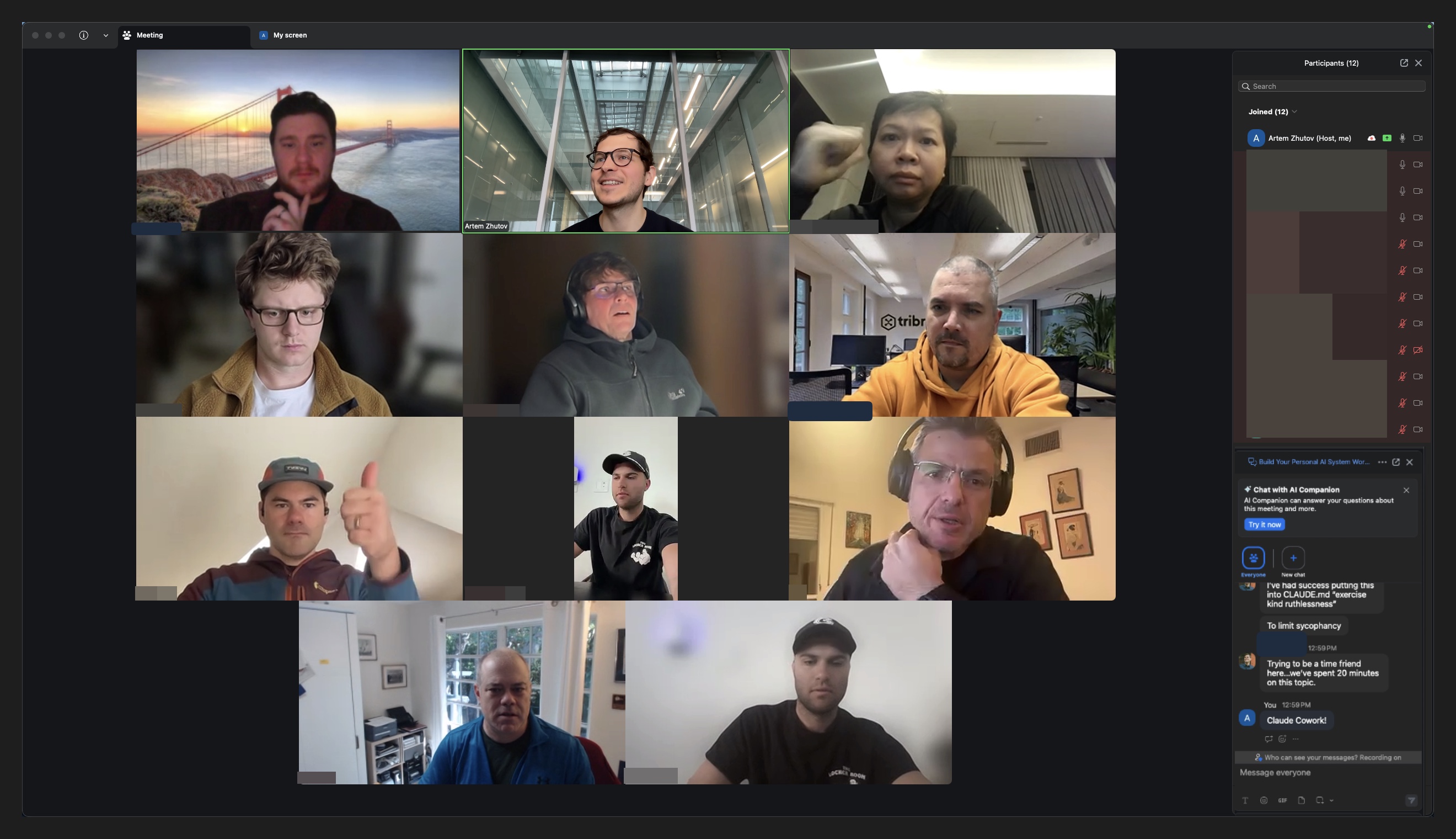 Workshop Cohort 2 live session